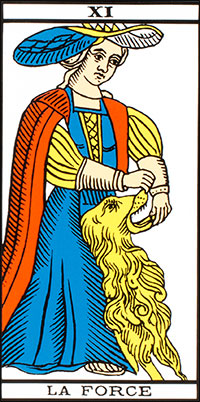 Onzième arcane majeure - La Force - Tarot