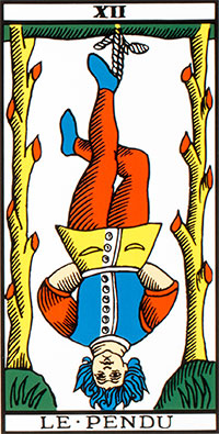 Douzième arcane majeure - Le Pendu - Tarot