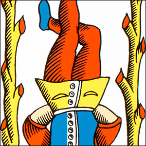 Douzième arcane majeure - Le Pendu - Tarot