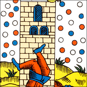 Seizième arcane majeure - La Maison Dieu - Tarot