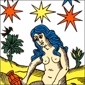 Dix-septième arcane majeure - L'Étoile - Tarot