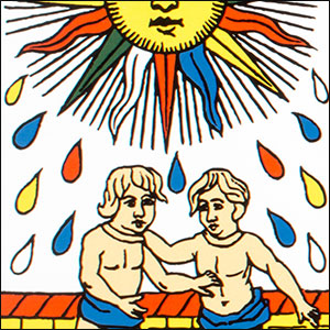 Dix-neuvième arcane majeure - Le Soleil - Tarot