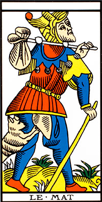 Vingt-deuxième arcane majeure - Le Fou - Tarot