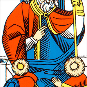 Cinquième arcane majeure - Le Pape - Tarot